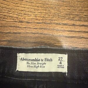 Abercrombie & Fitch Dark Denim Ultra High Rise Jeans
